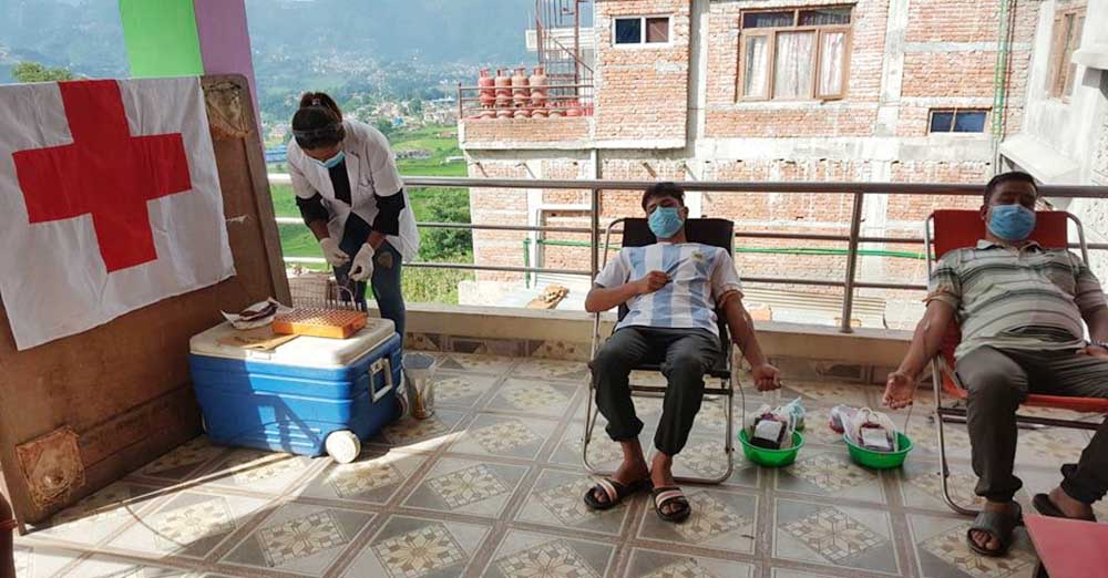 रक्तदान रेडक्रसको पहिचान